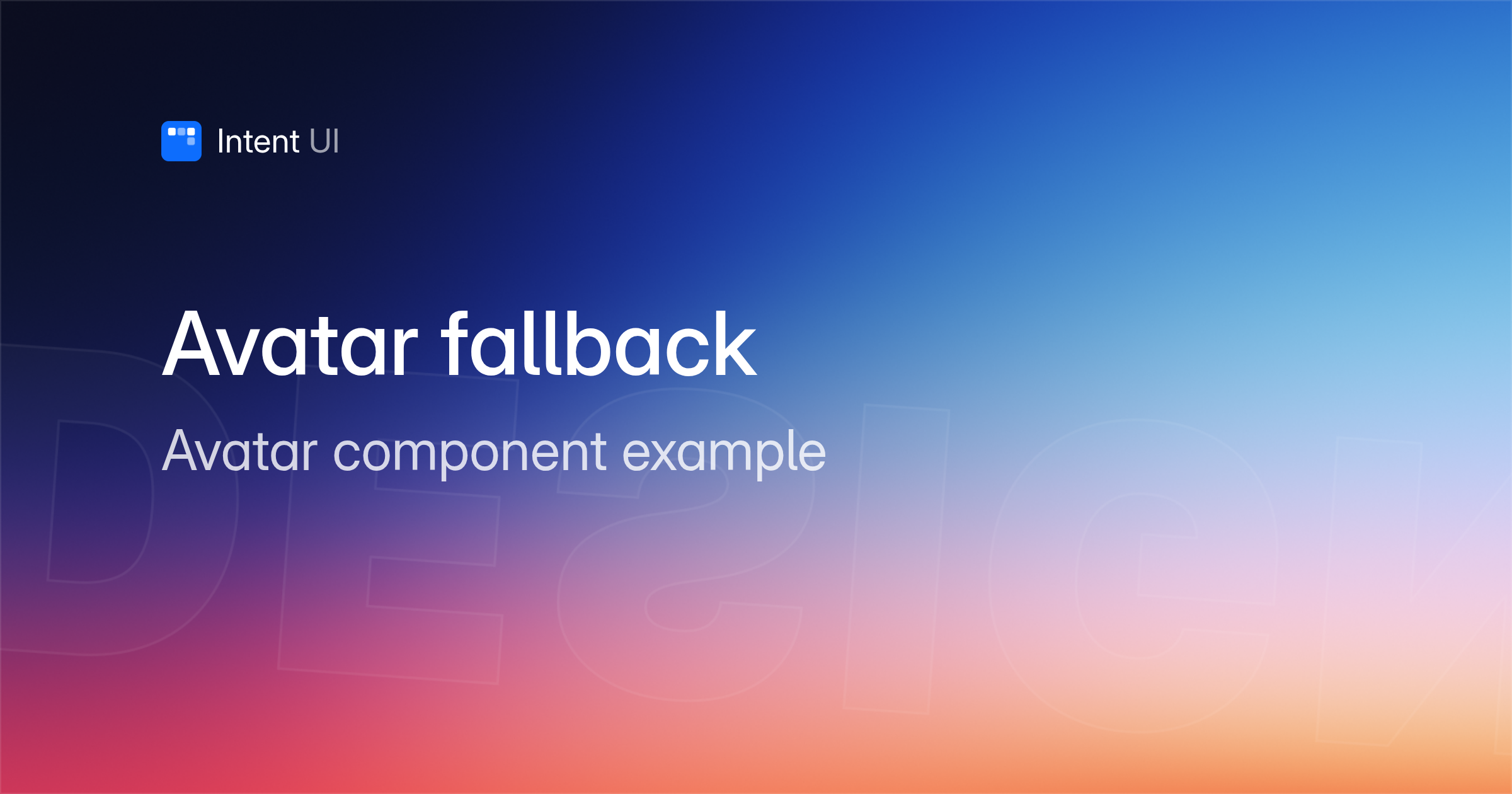 Patterns: Avatar fallback / Intent UI Design